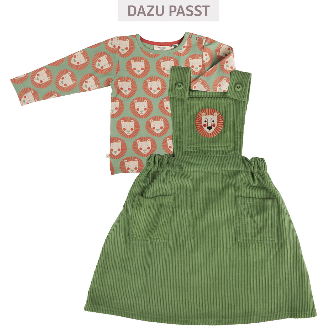 Edles Langarmshirt Löwe basil