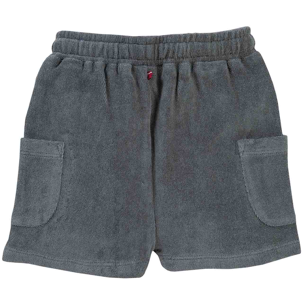 Weiche Frottee Shorts schiefergrau