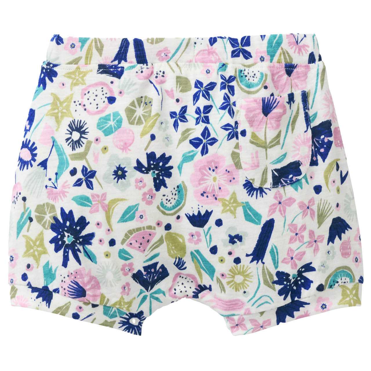 Leichte Shorts tropische Blüten bunt