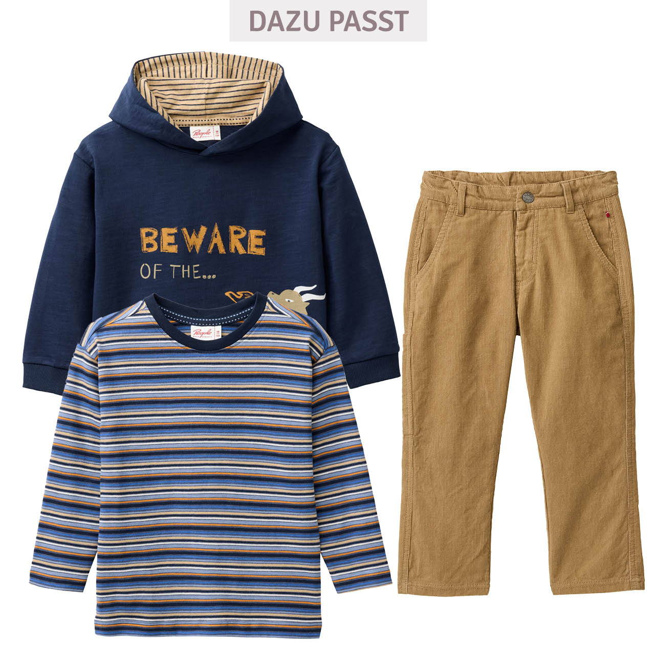 Weiches Langarmshirt bunt gestreift