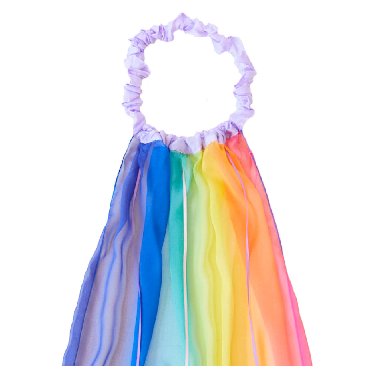 Regenbogen Schleier aus Seide