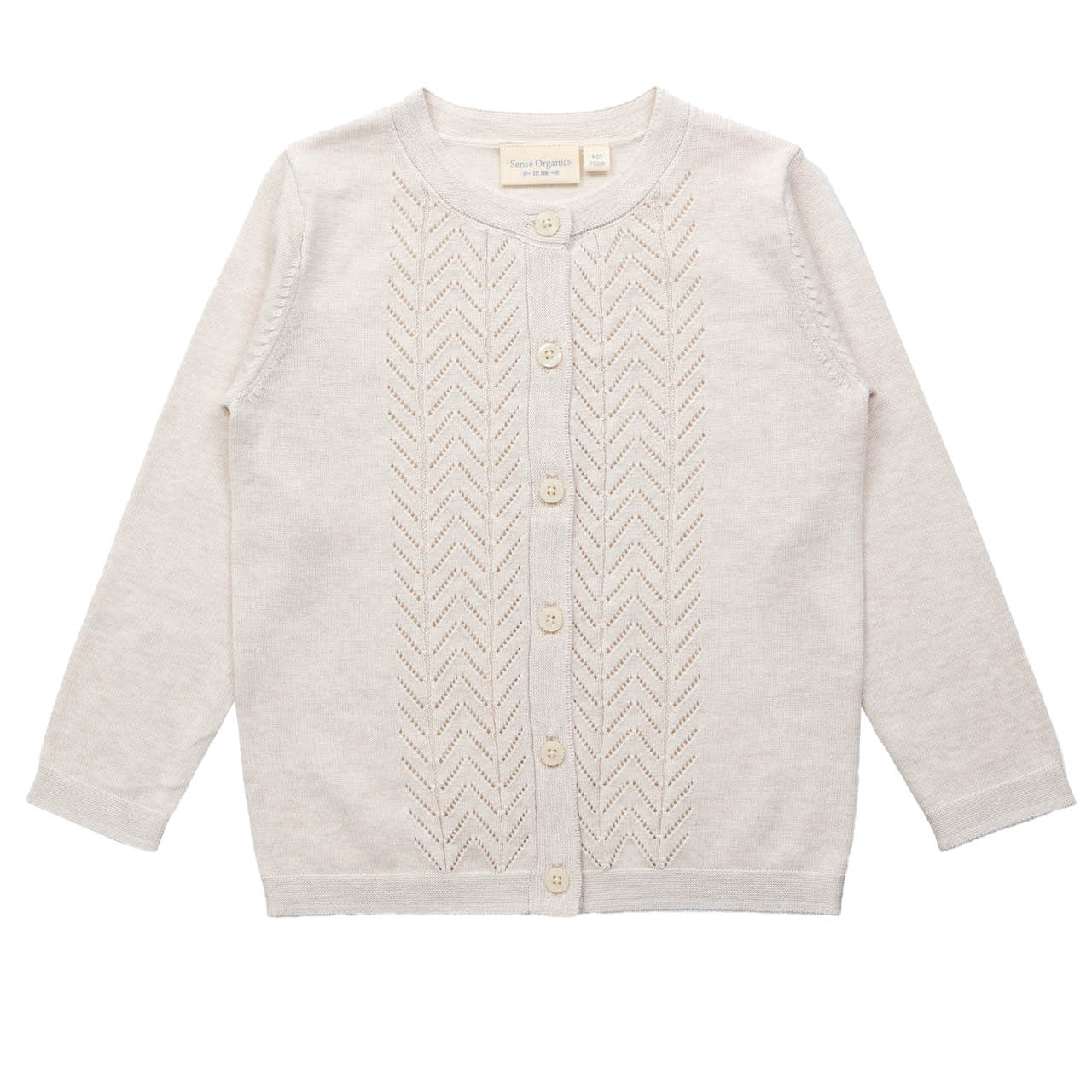 Edle Strickjacke creme