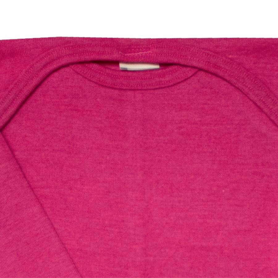 Atmungsaktives Wolle Seide Shirt pink