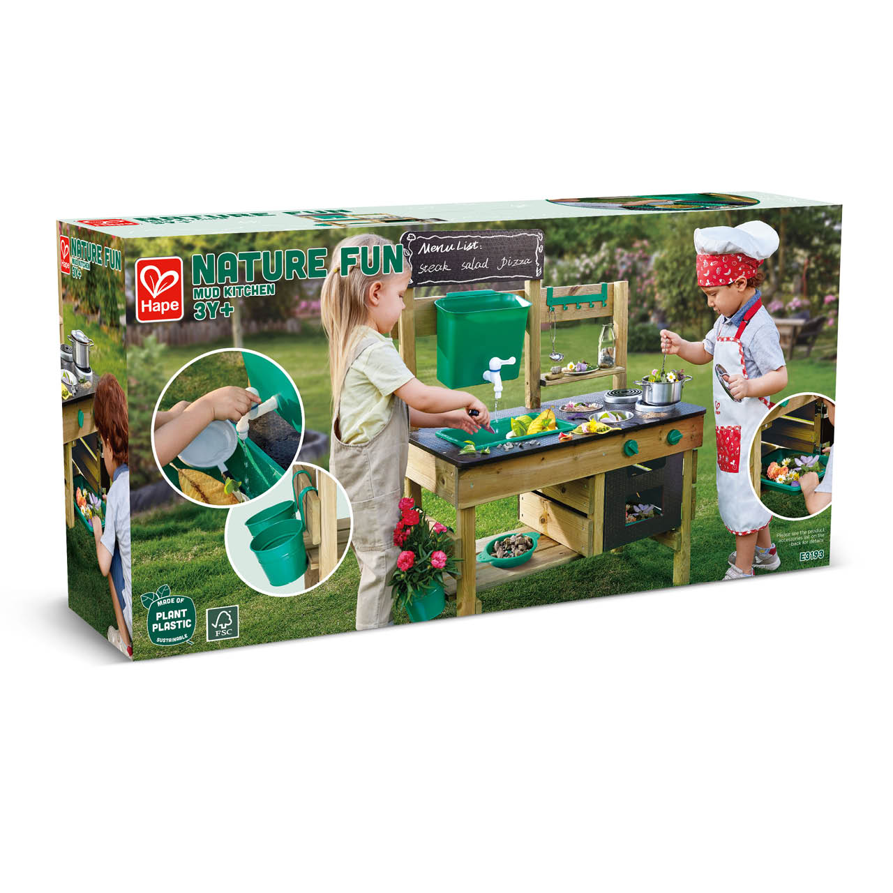 Outdoor Spielküche mit viel Zubehör