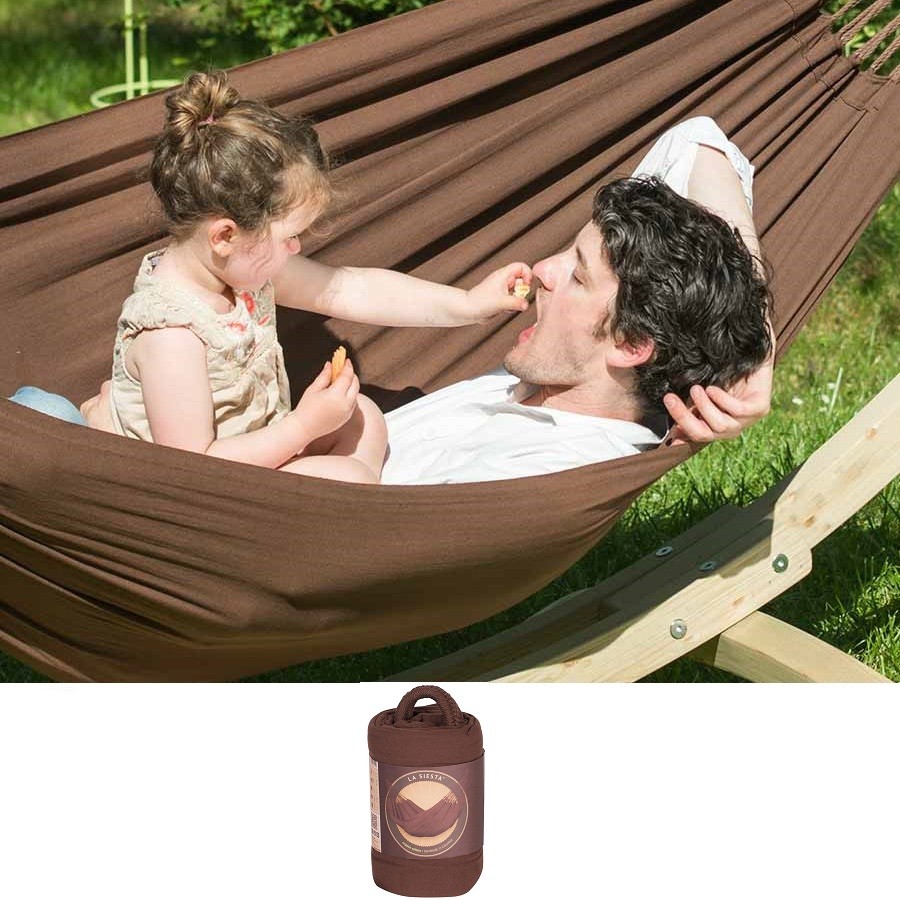 Kinder Hängematte 200x140 cm Bio Hammock arabica