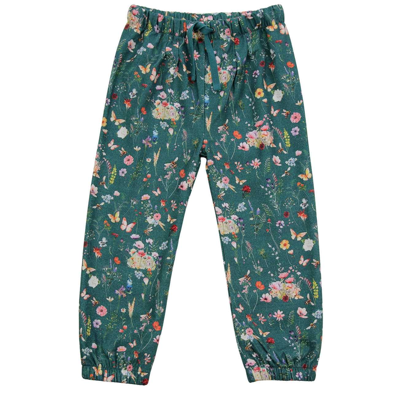 Webhose Jerseyfutter Blumen smaragdgrün Webhose Jerseyfutter Blumen smaragdgrün