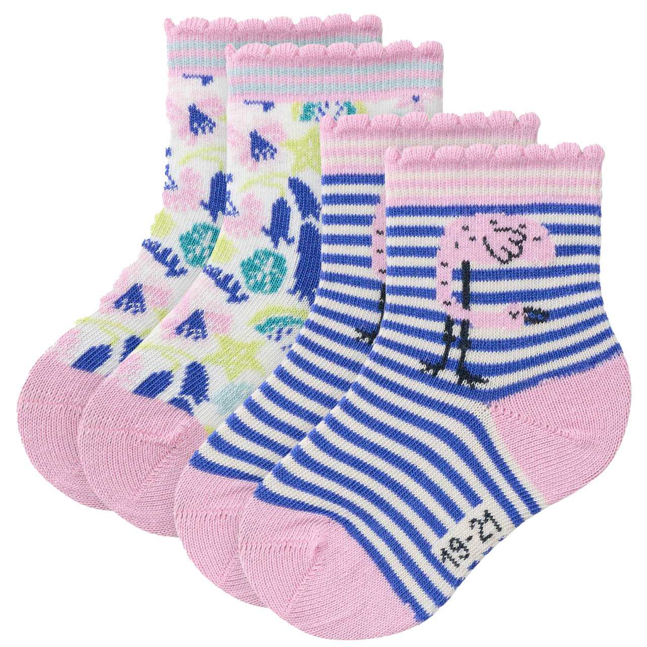 Doppelpack Baby Socken Rosamix