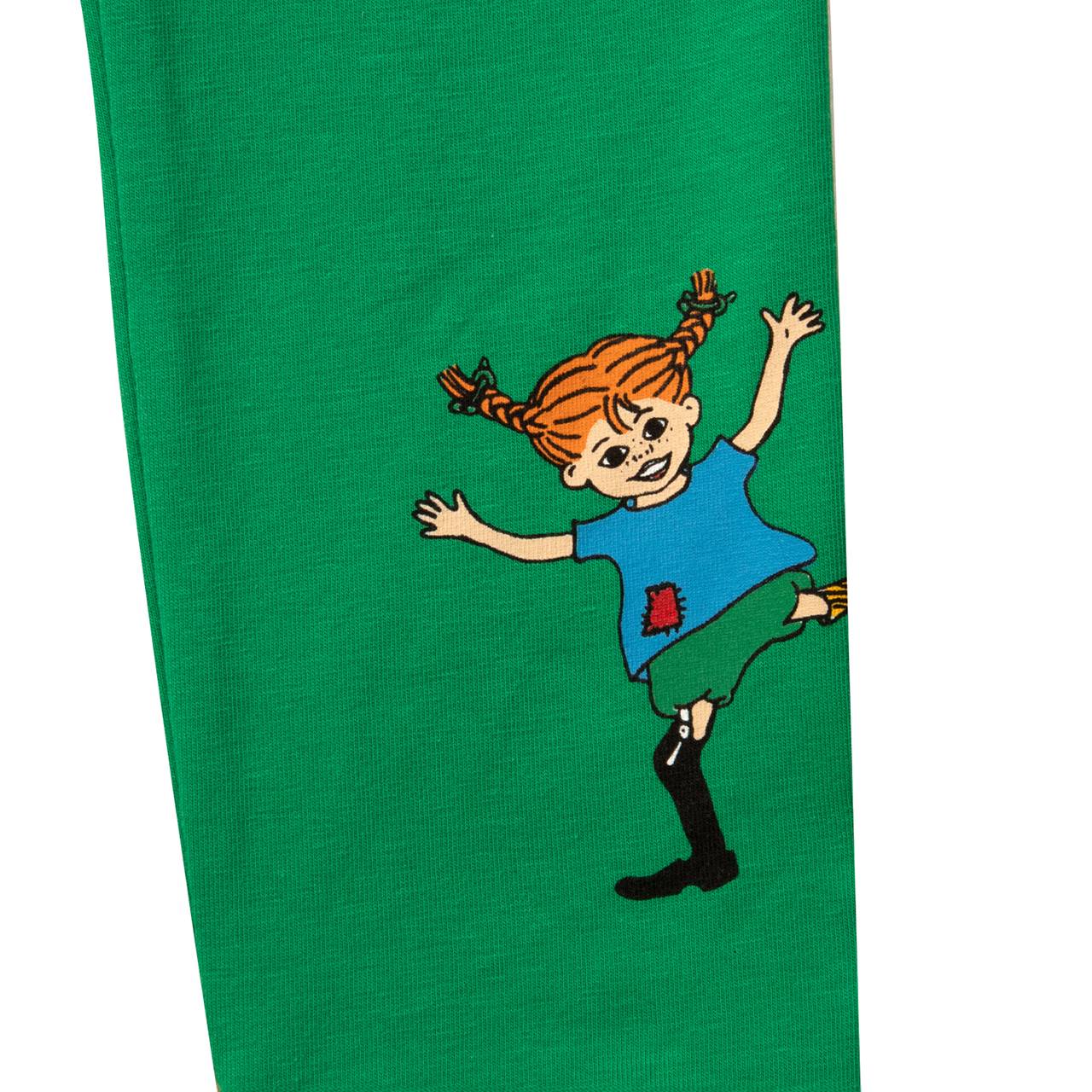 Leggings Pippi Langstrumpf grün