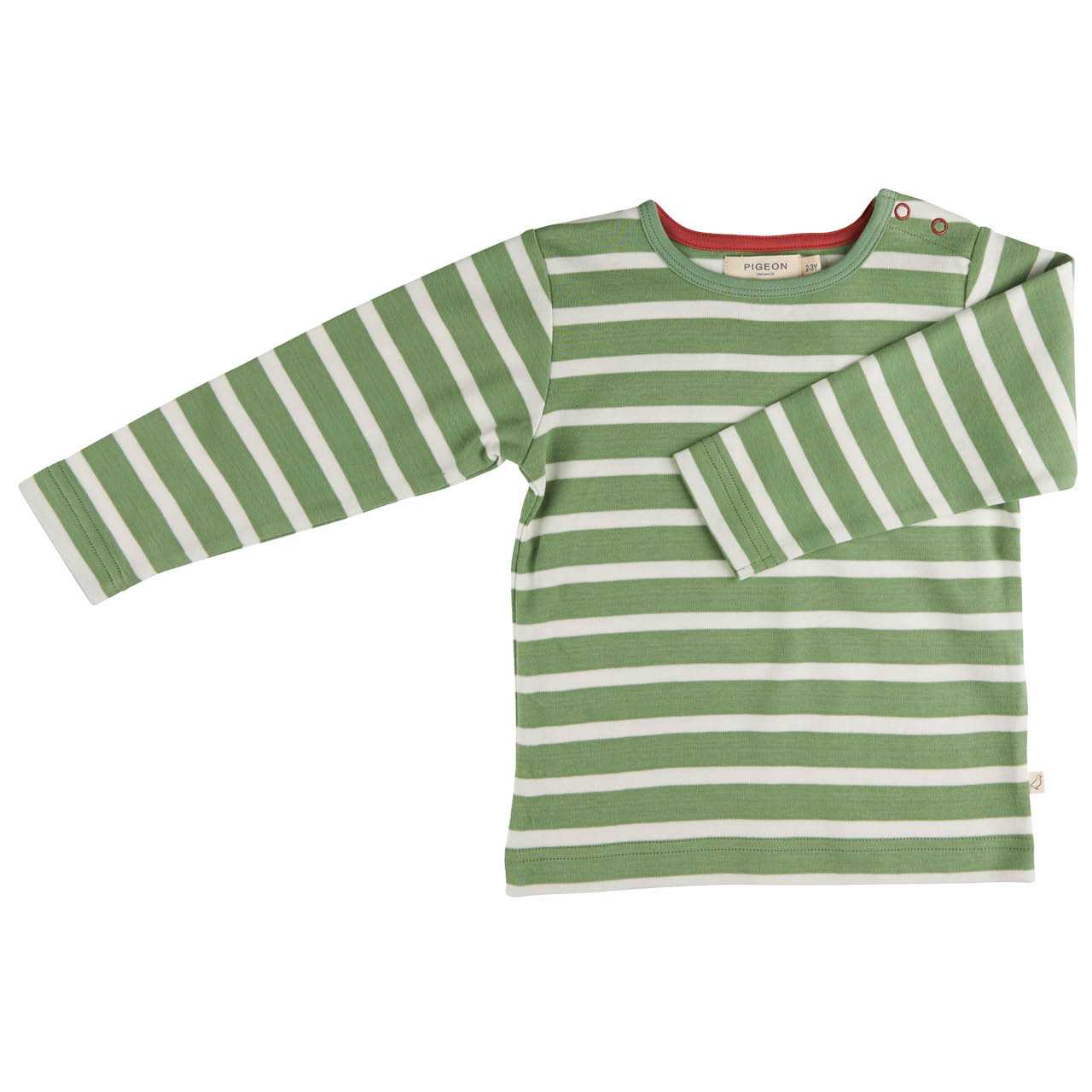 Edles Shirt langarm gestreift basil