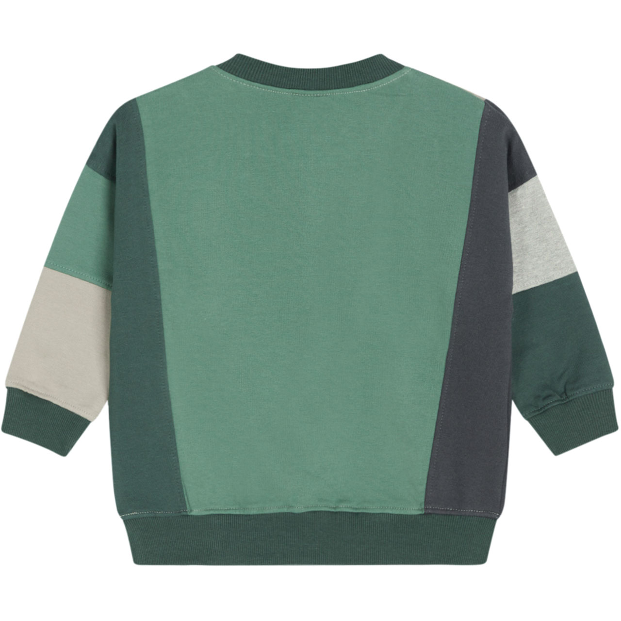 Sweatshirt langarm Bündchen dunkelgrün