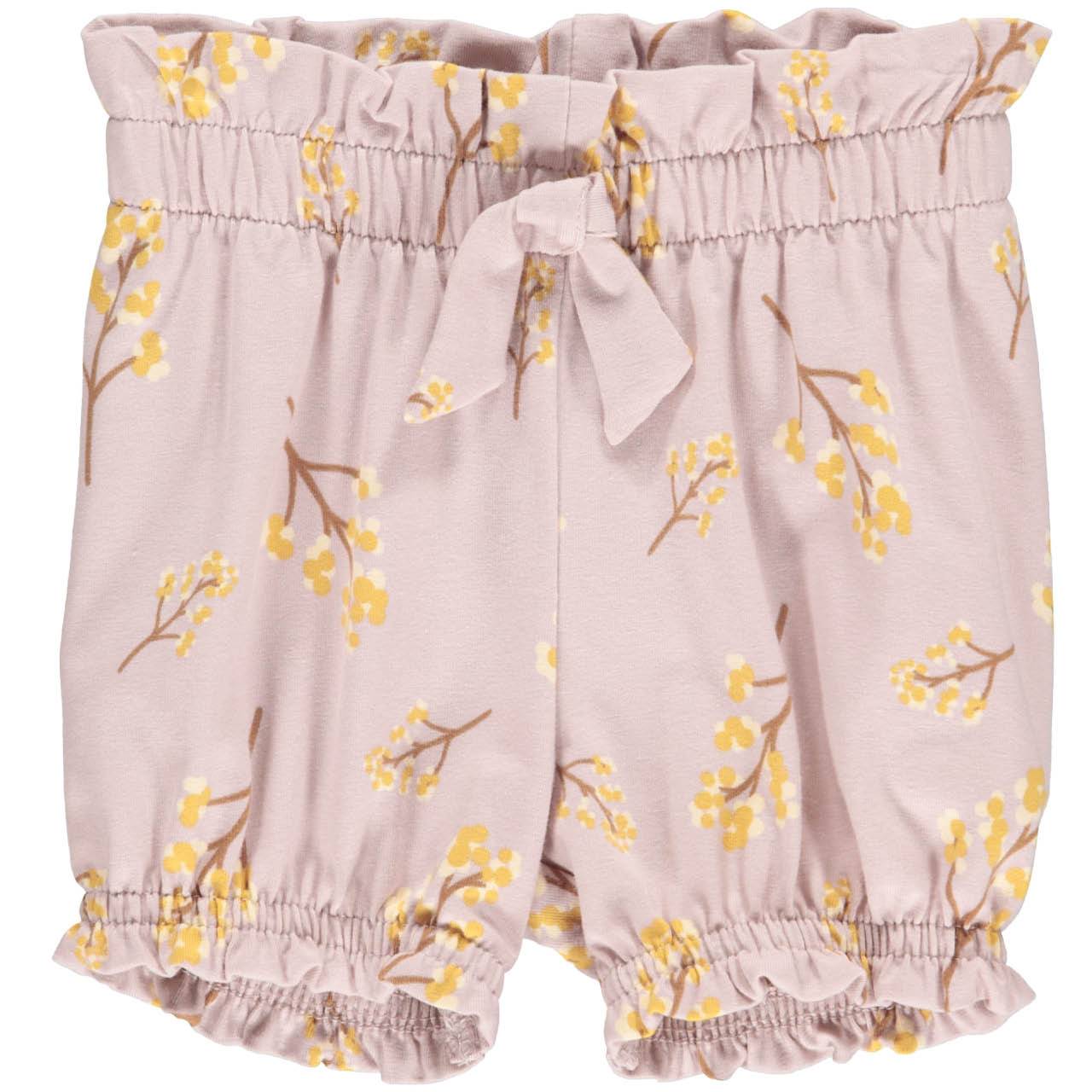 Leichte Pumphose Shorts Blümchen rose