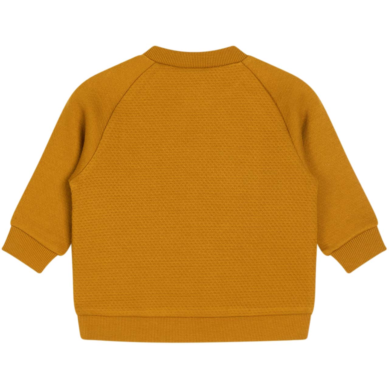 Pullover Waffel Struktur gelbgold