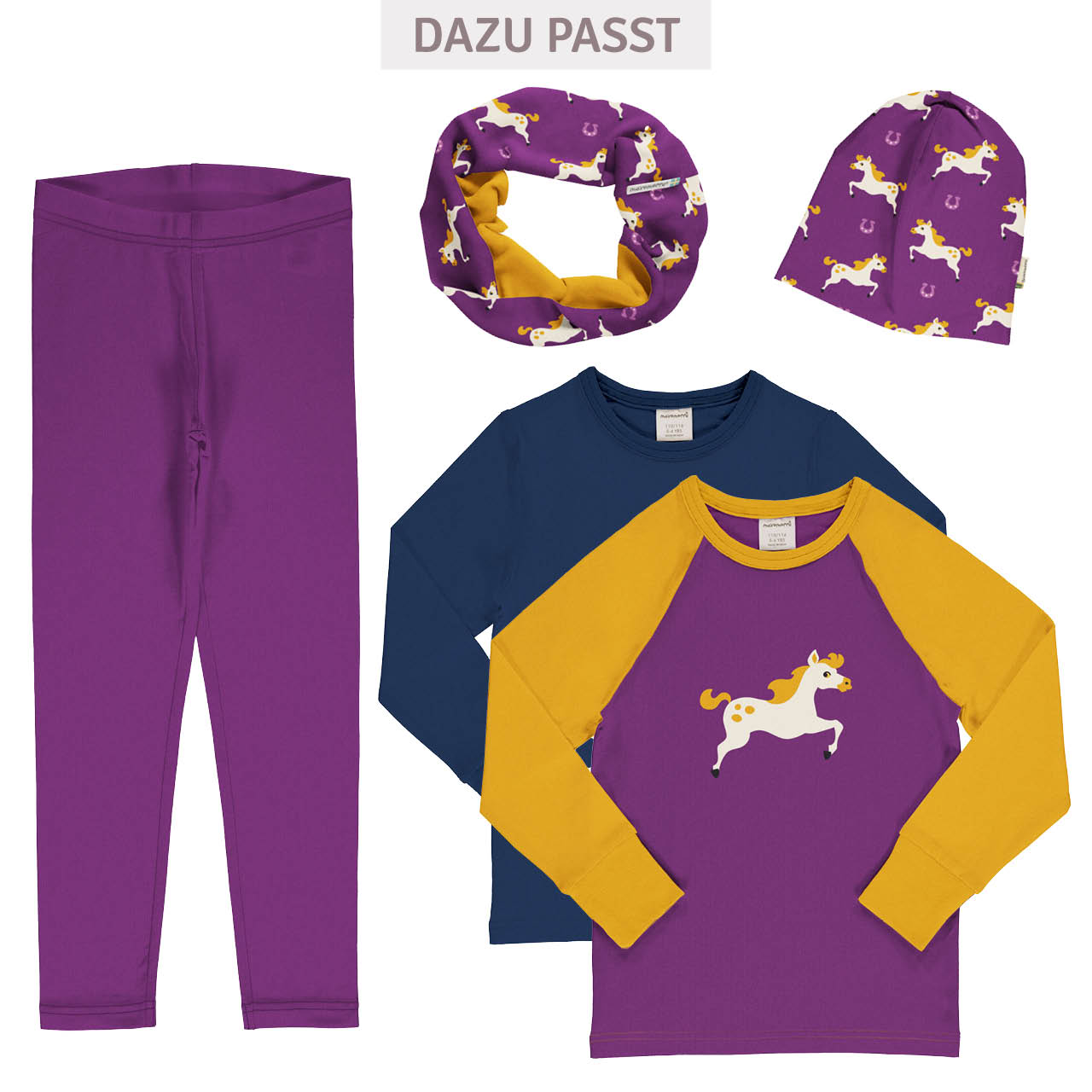 Uni Jersey Leggings Violett