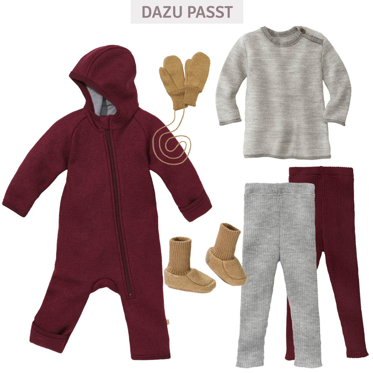 Warme Walk Babyschuhe karamell