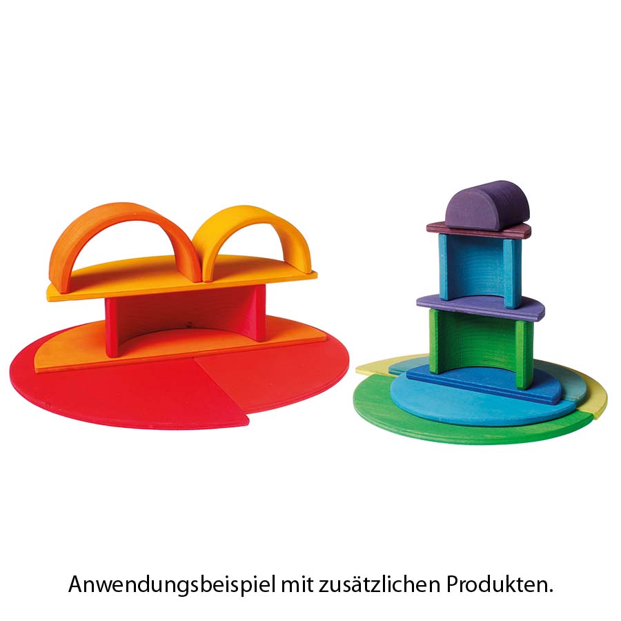 Halbkreise Platten Regenbogen Set