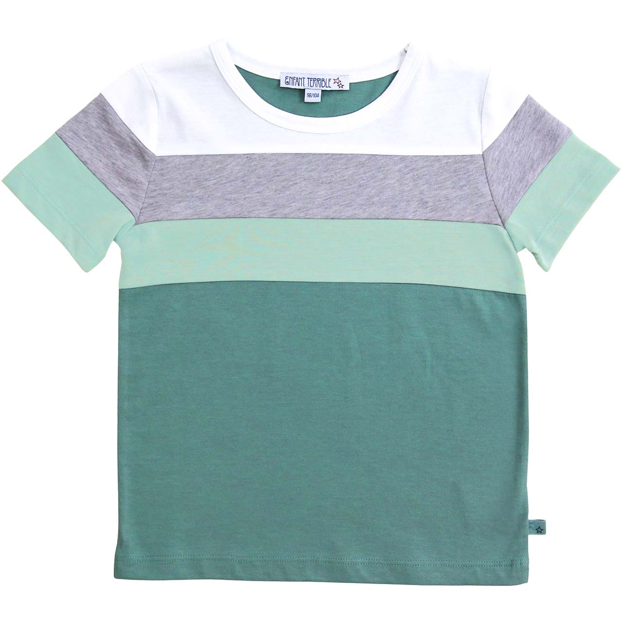 Shirt kurzarm Colour Blocking mint