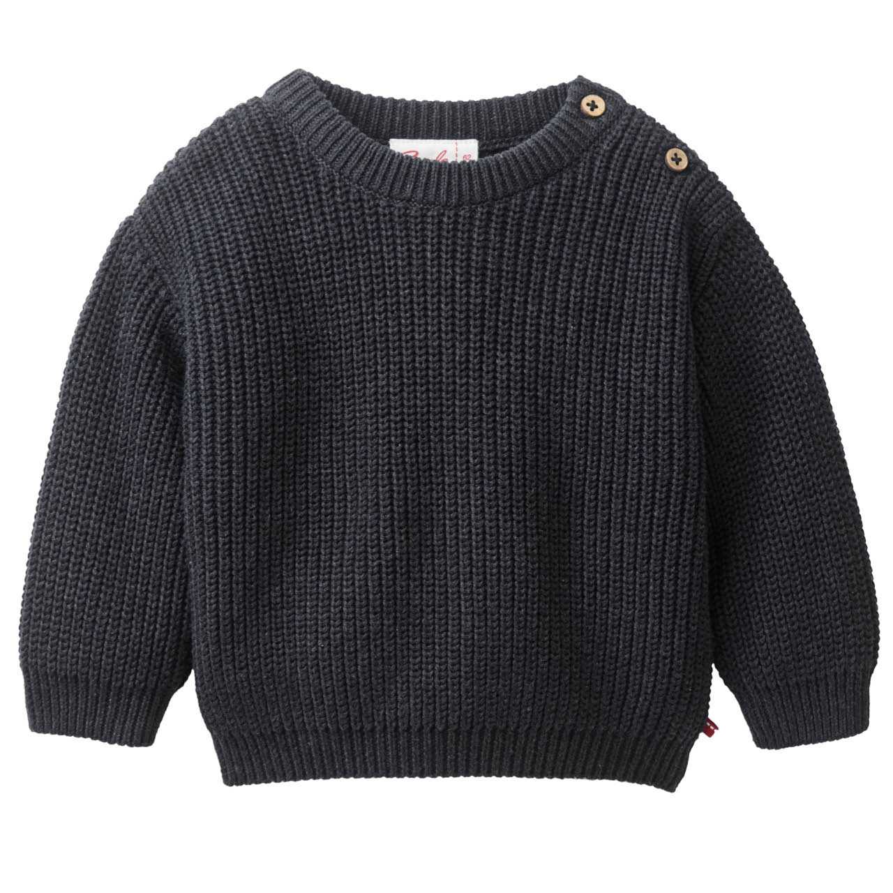 Warmer Strick Pullover anthrazit