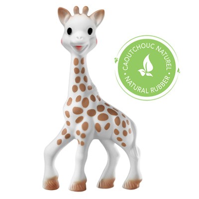 Produktfoto Sophie la Girafe Figur mit dem Naturkautschuk-Label