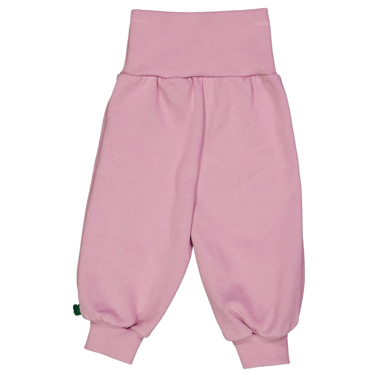 Weite Krabbelhose mit breitem Bund rosa