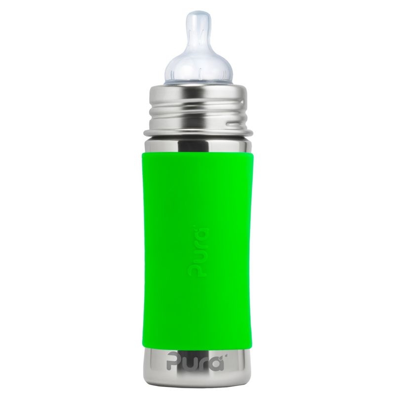 Pura kiki Babyflasche mitwachsend Lochgrösse mittel grün