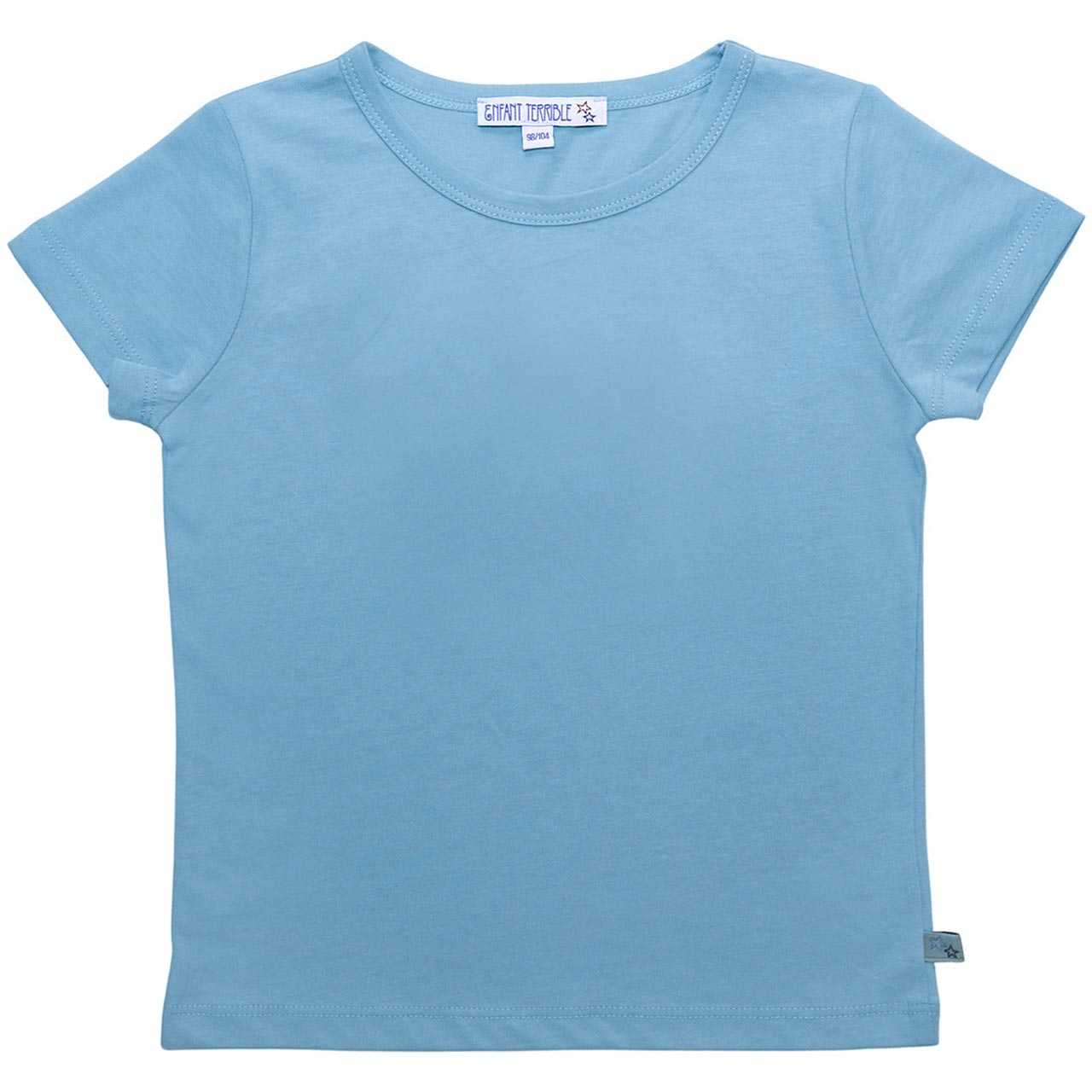 Shirt kurzarm uni Basic hellblau