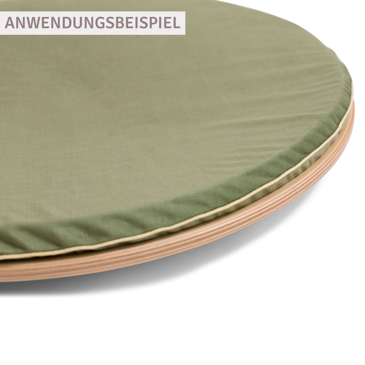 Wobbel Auflage 360 aus recyceltem Polyester Uni oliv-grün