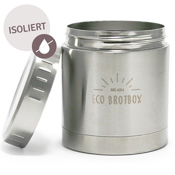 Produktfoto des isolierten, auslaufsicheren Edelstahl-Behälters von Eco Brotbox