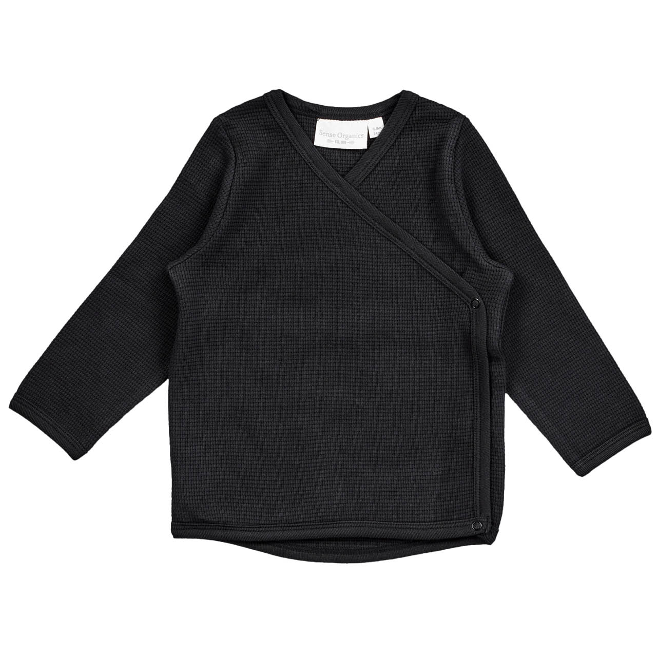 Wickeljacke Waffelstruktur schwarz Wickeljacke Waffelstruktur schwarz