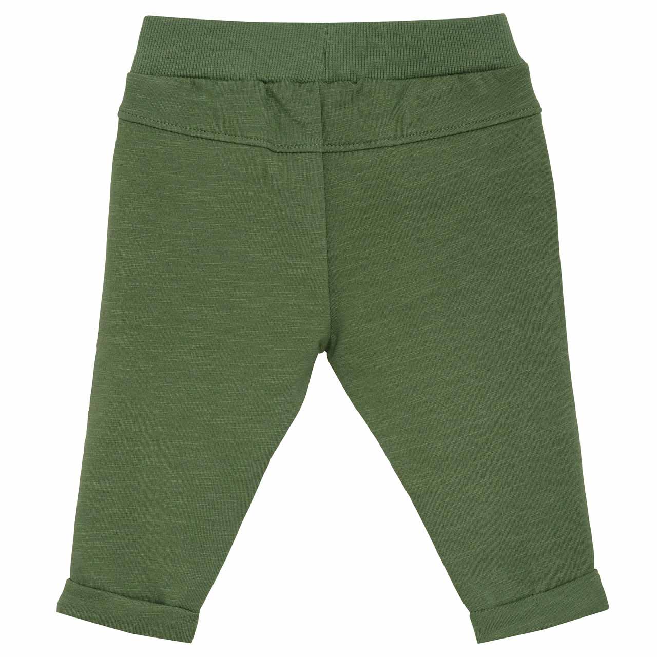 Sommer Sweat Babyhose Slub oliv-grün