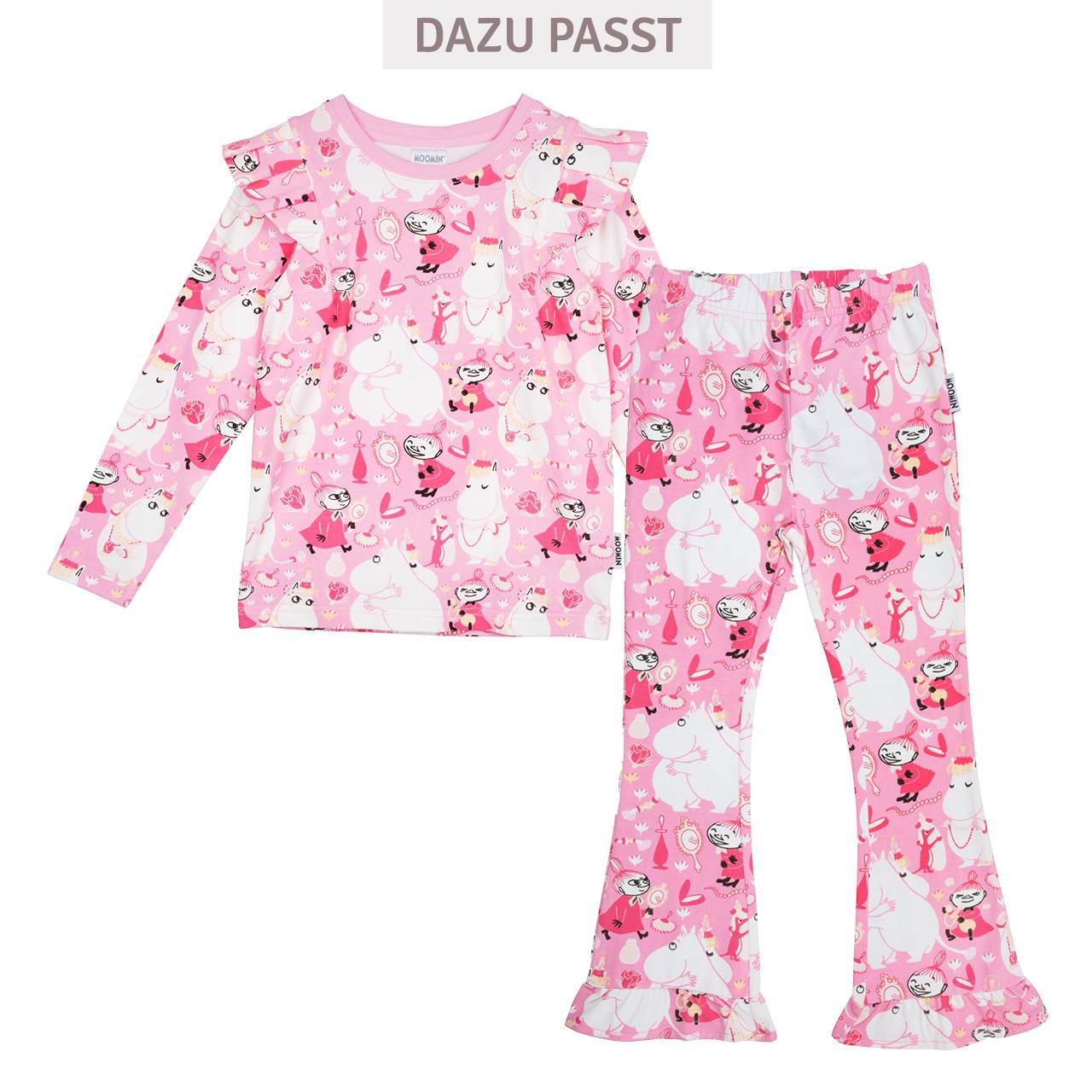 Rüschen Leggings Mumins rosa