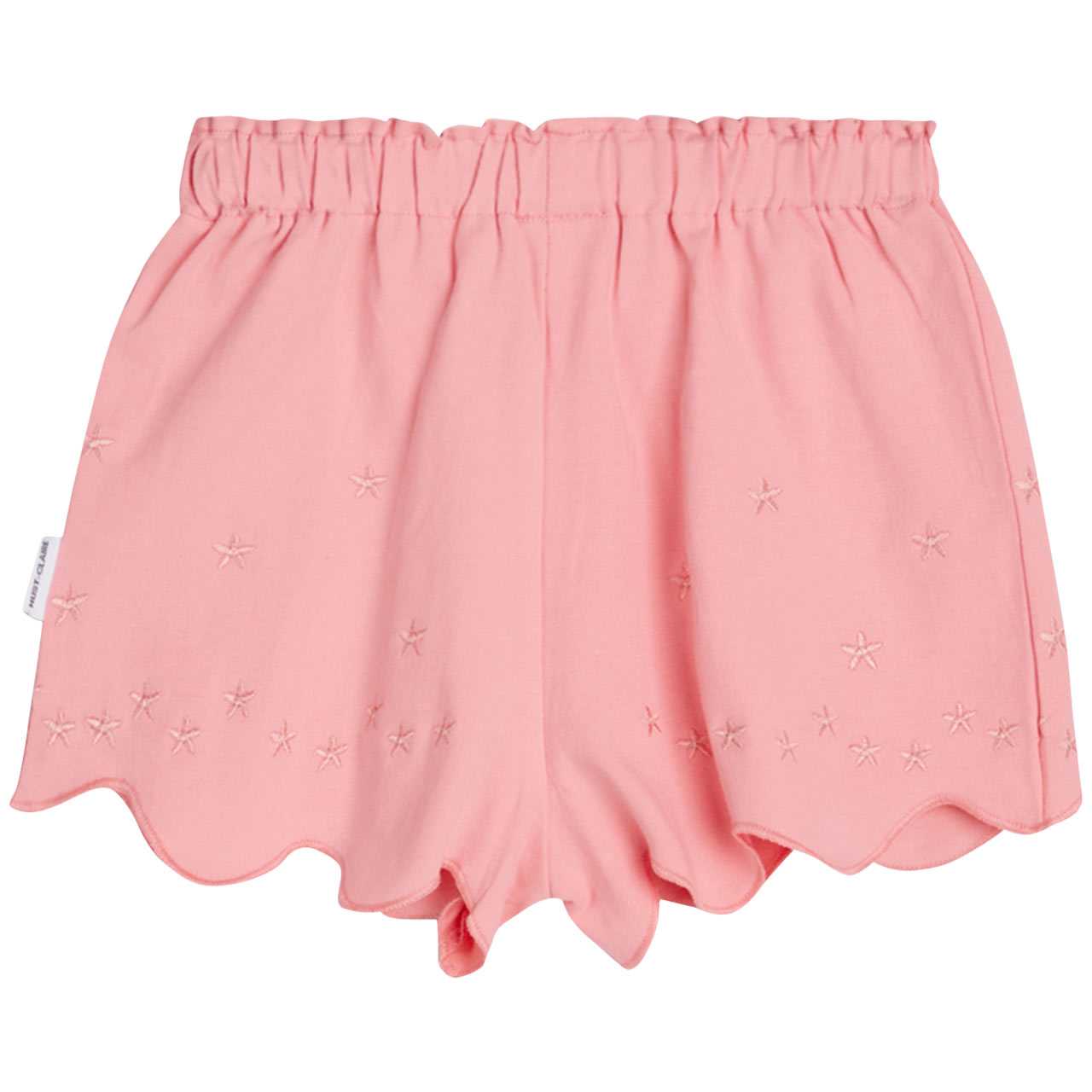 Elastische Mädchen Shorts Sterne Stickerei rosa