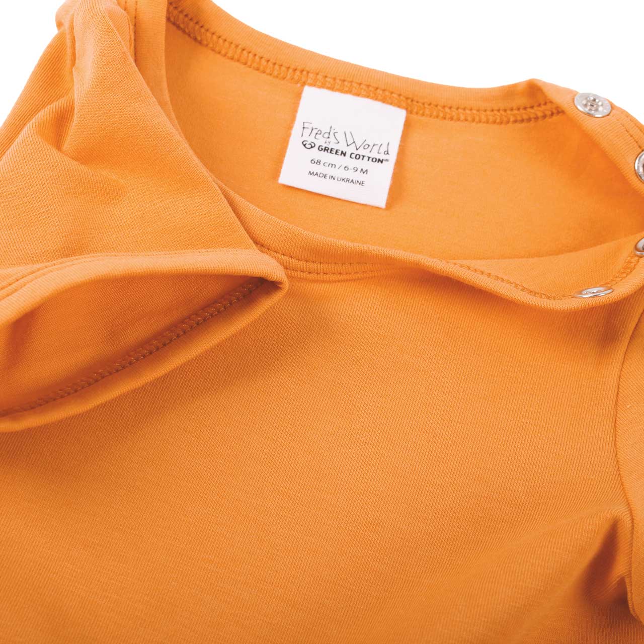 Shirt kurzarm Basic in hellem orange