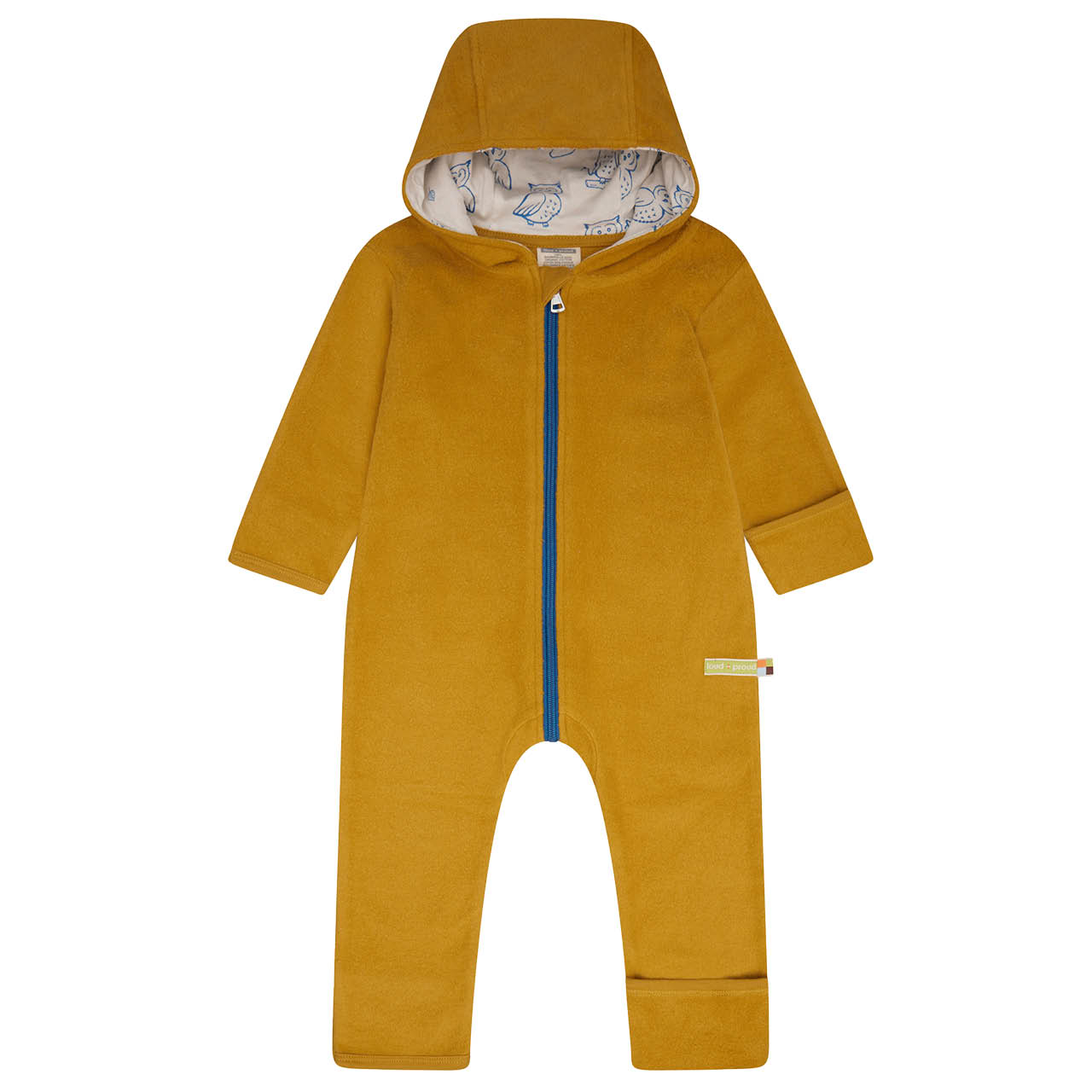 Kuscheliger Fleece Overall currygelb