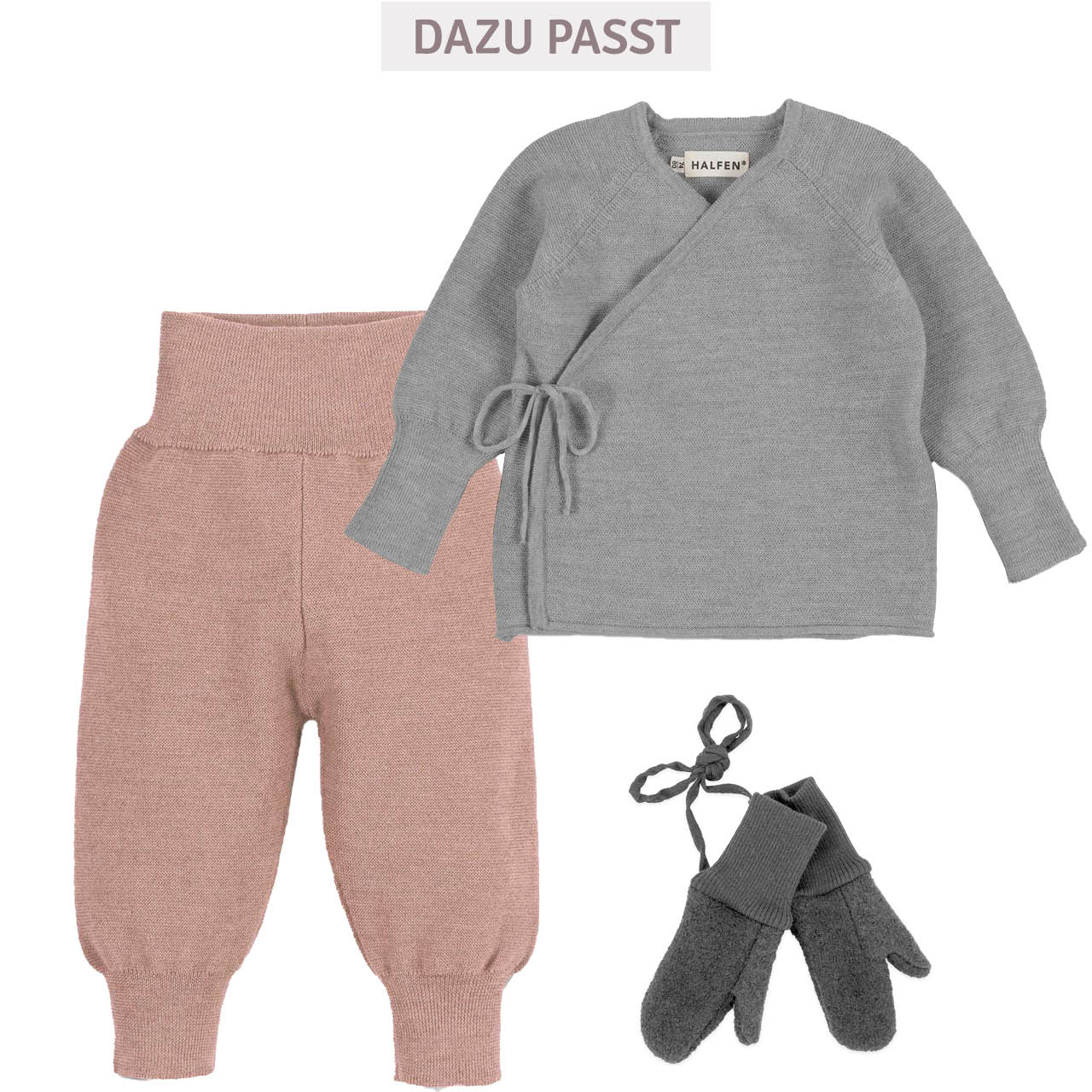 Wickeljacke Baby grau