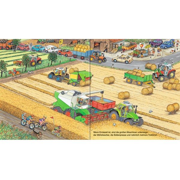 Bagger, Traktor, Müllabfuhr - Fahrzeug Bilderbuch