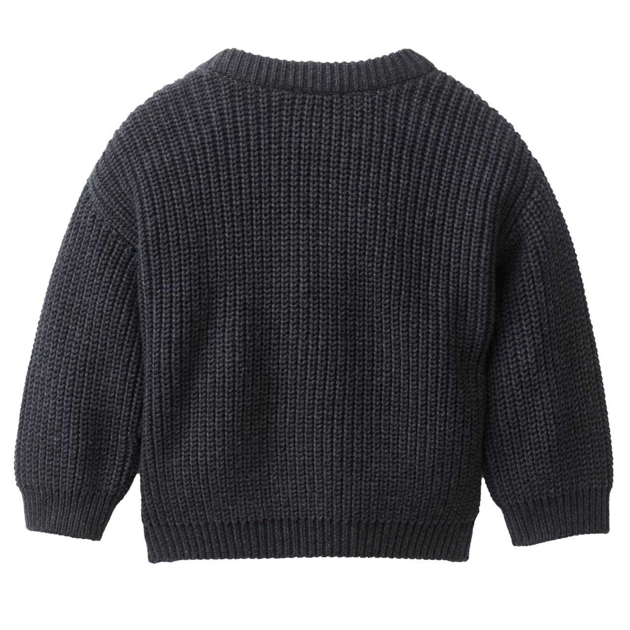 Warmer Strick Pullover anthrazit