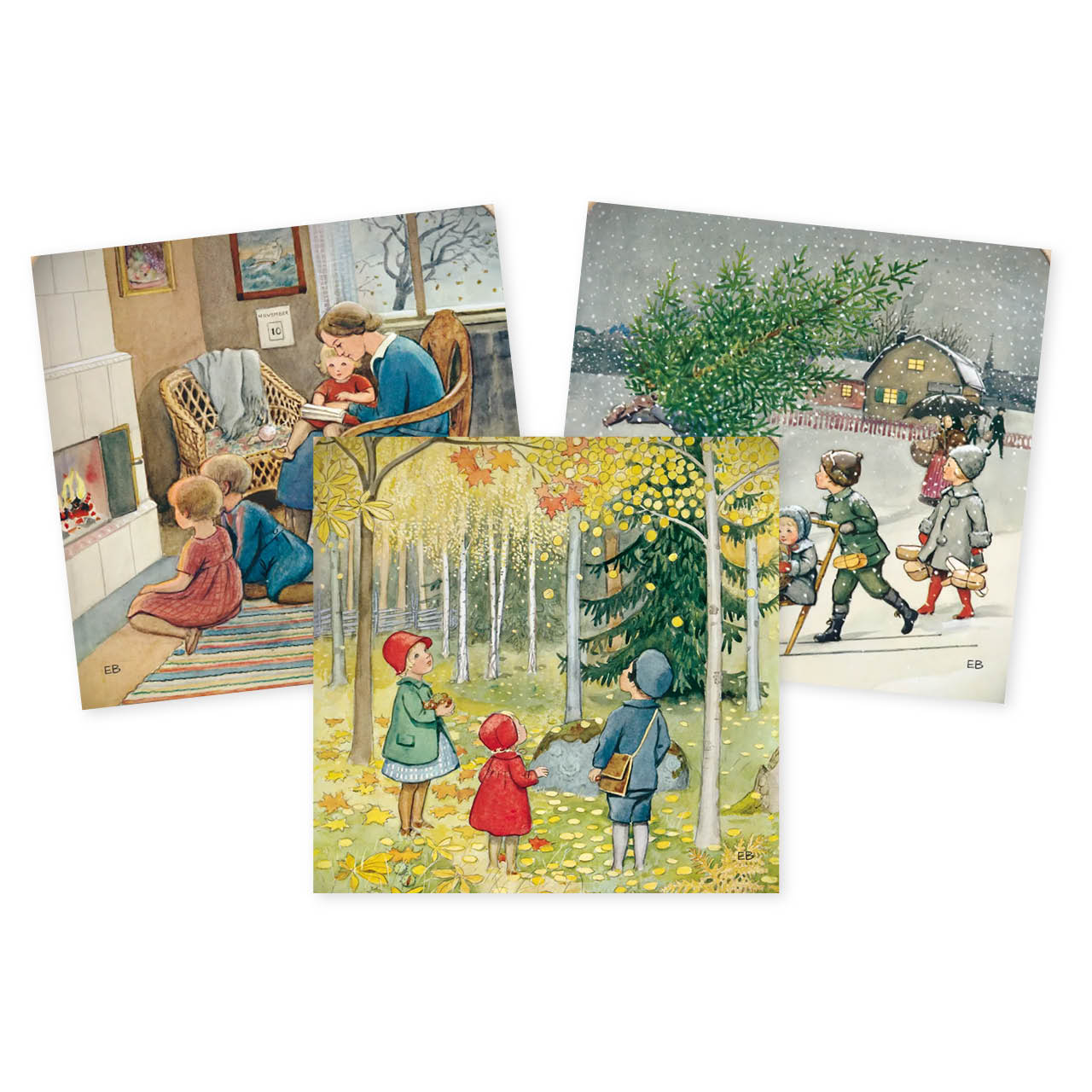 12 StoryLux Silhouetten das ganze Jahr über von Elsa Beskow