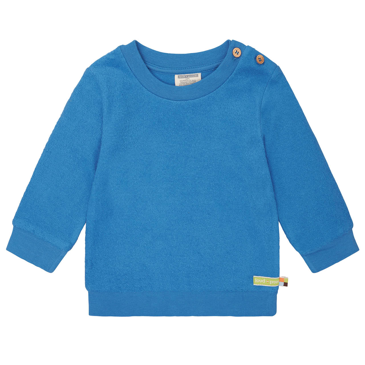 Weicher Fleece Pulli blau