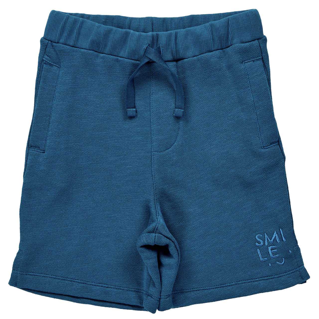 Knielange Shorts Sommer-Sweat ozeanblau