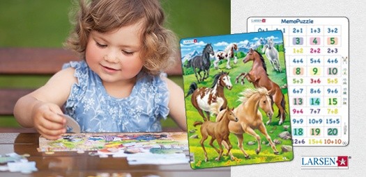 Larsen Kinderpuzzles für Kleinkinder von 2 bis 6 Jahren