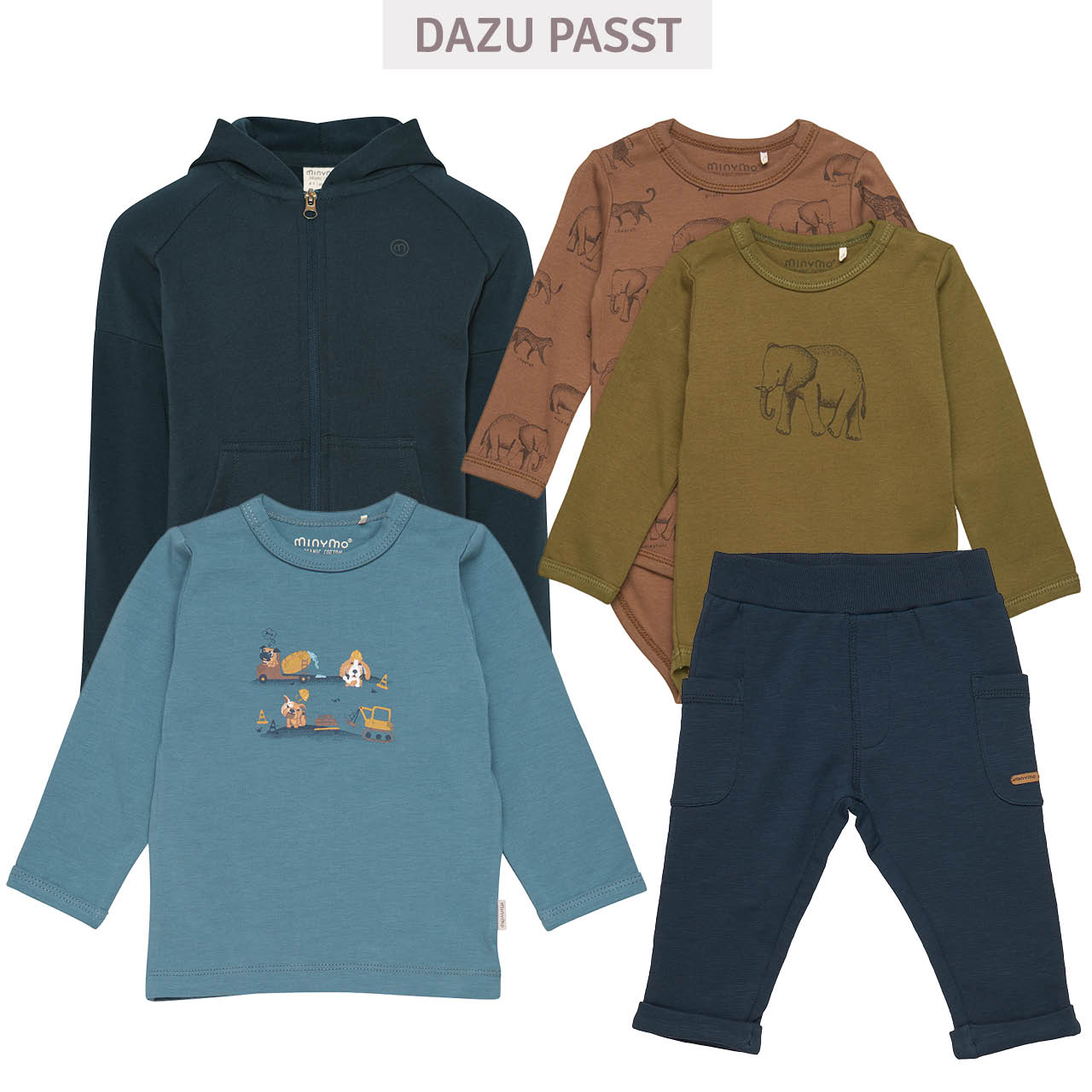 Babyhose Sweat Slub dunkelblau