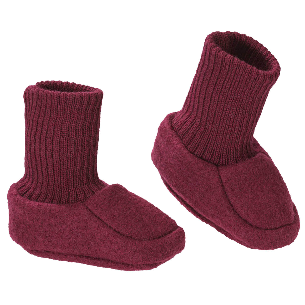 Warme Walk Babyschuhe cassis