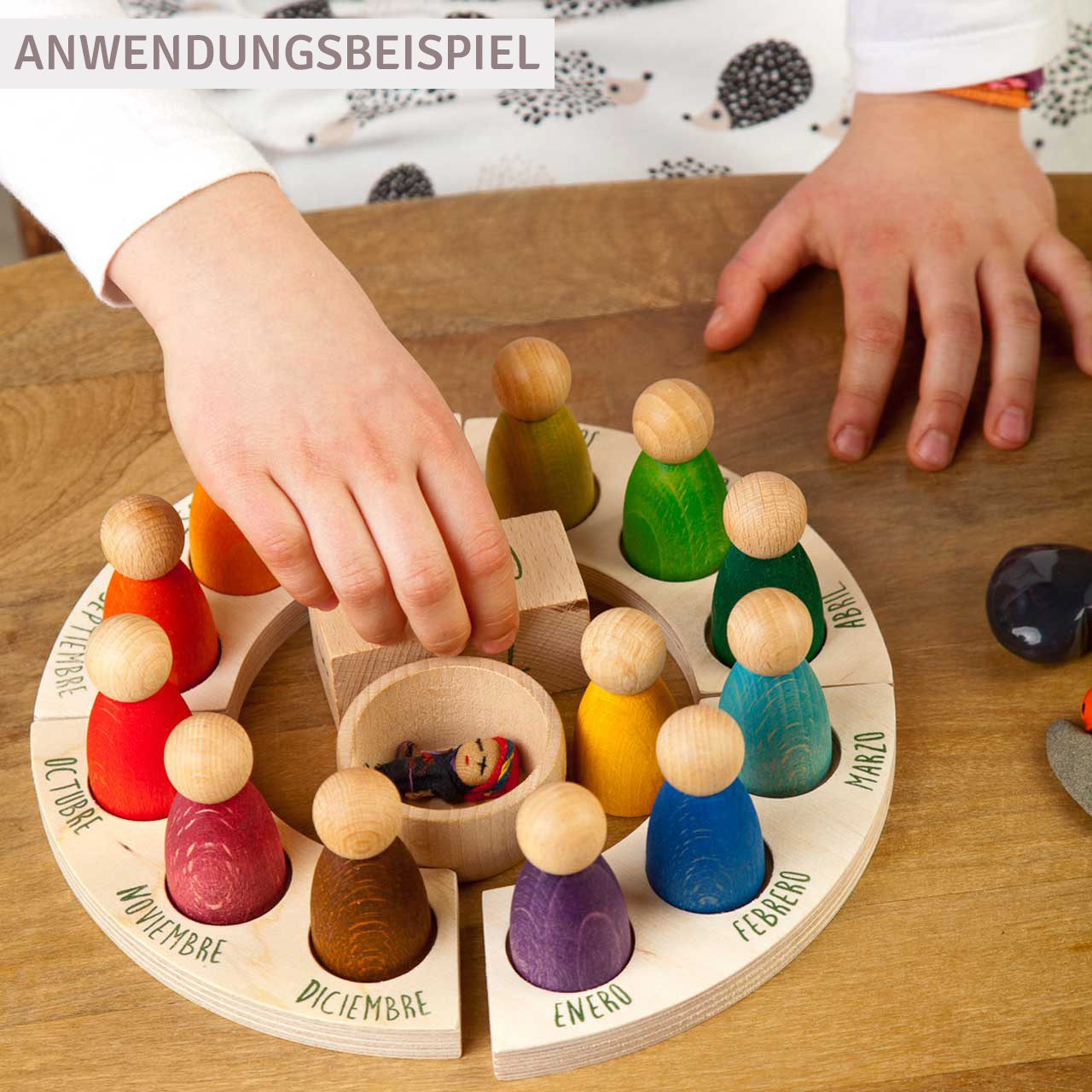 Jahreszeitenkalender für Kinder mit bunten Grapat Nins®