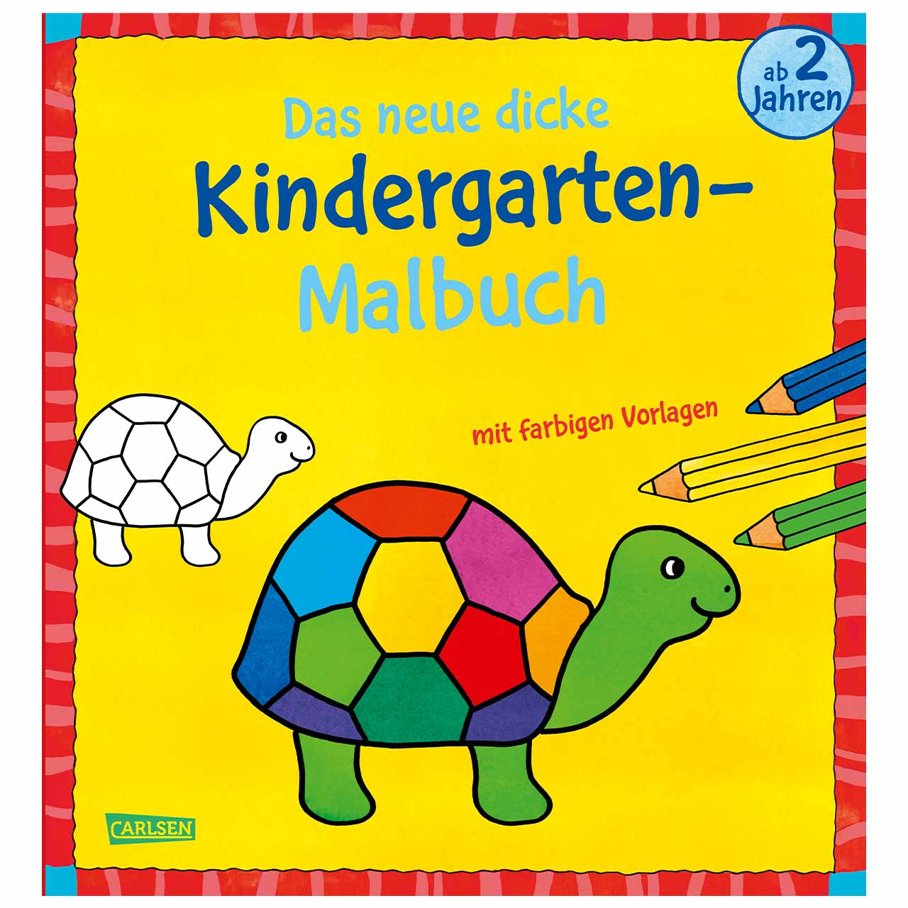 Kindergarten Malbuch ab 2 Jahren – 96 Seiten
