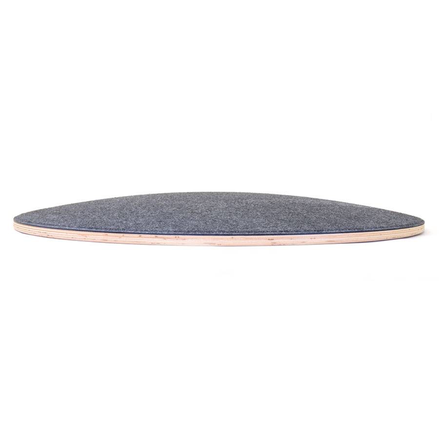 Wobbel Board rund 360 Grad transparent grau