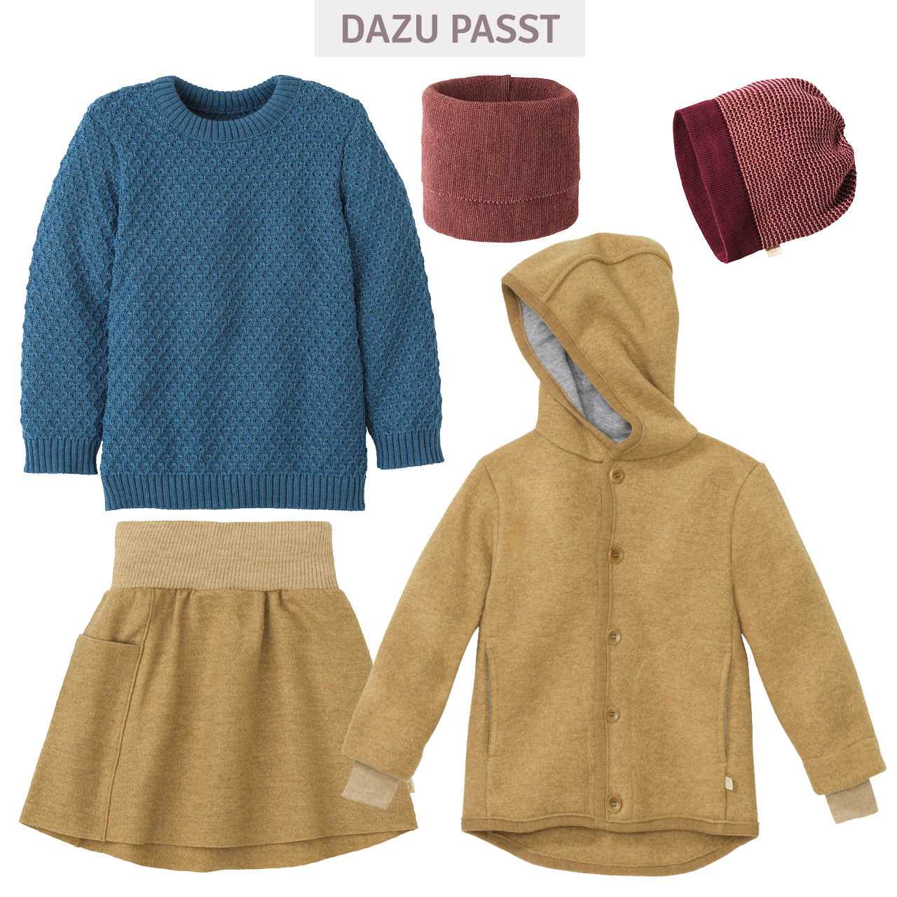 Pullover Zick-Zack Strickmuster taubenblau