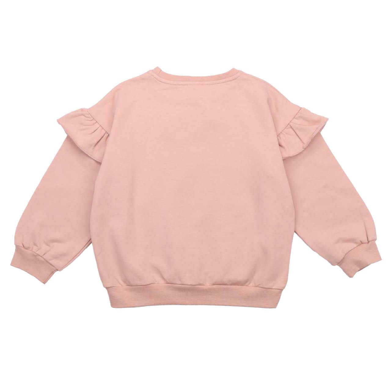 Sweatshirt rosa mit Rüschen