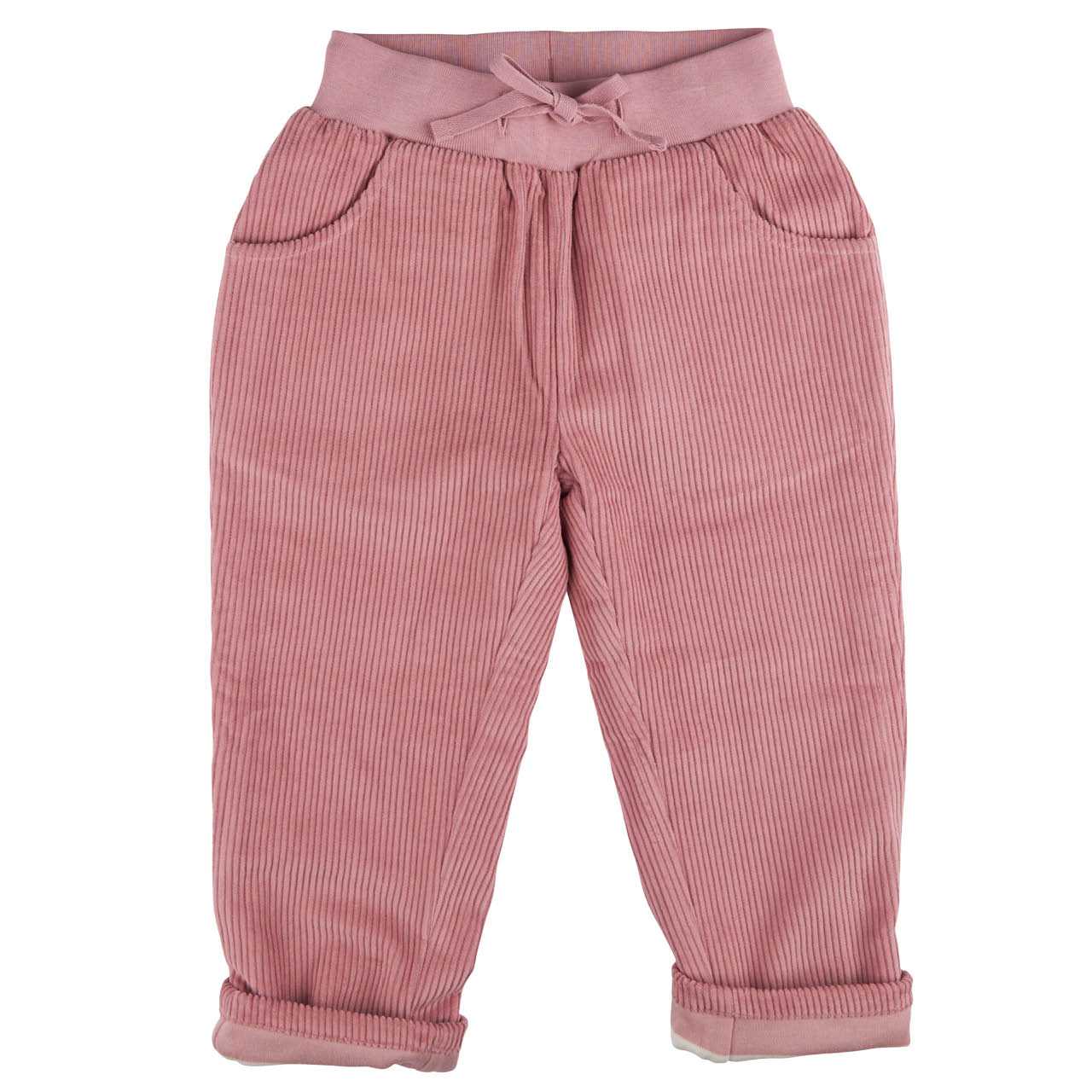 Krempelhose Cord warm pink