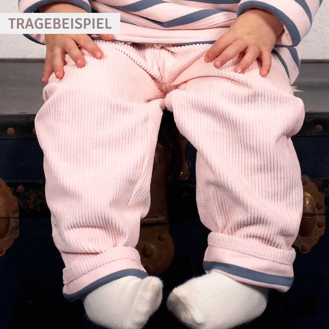 Krempelhose Cord warm pink