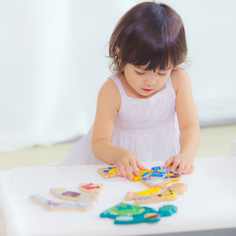 Holzpuzzle Jahreszeiten Kleinkinder